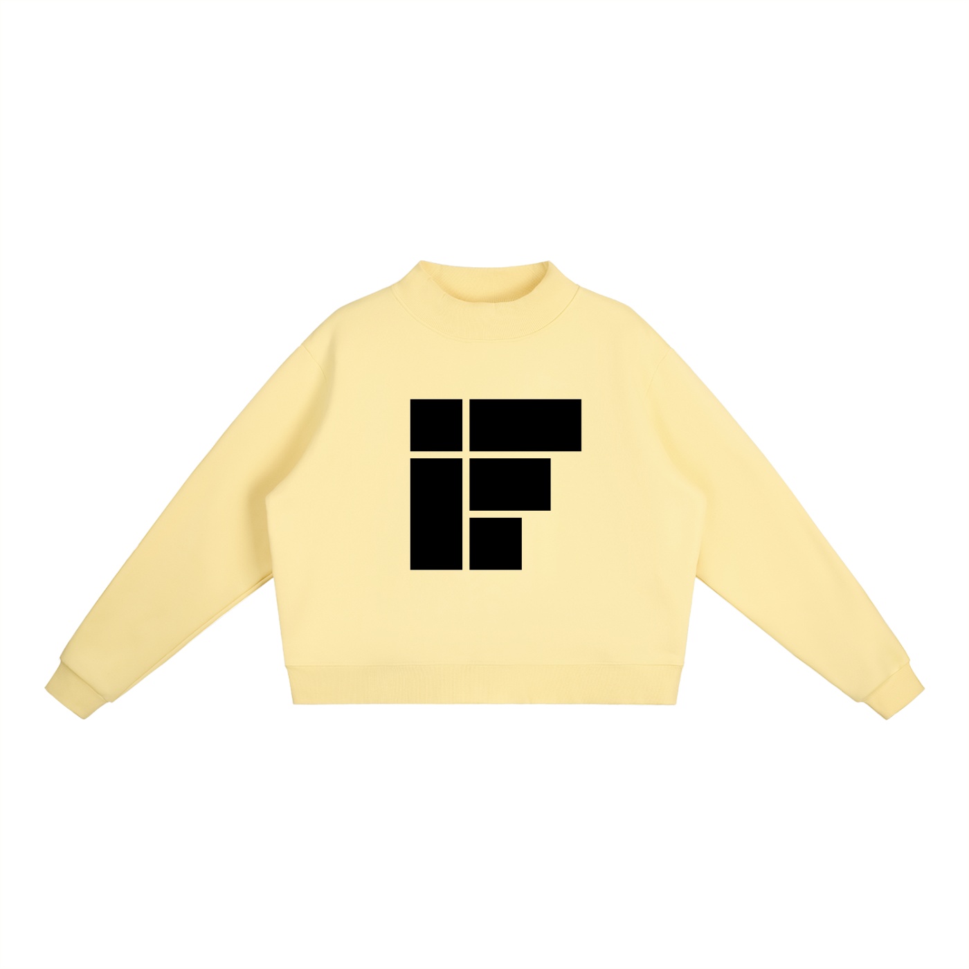 Sweatshirt col montant premium – IF (Black Design)