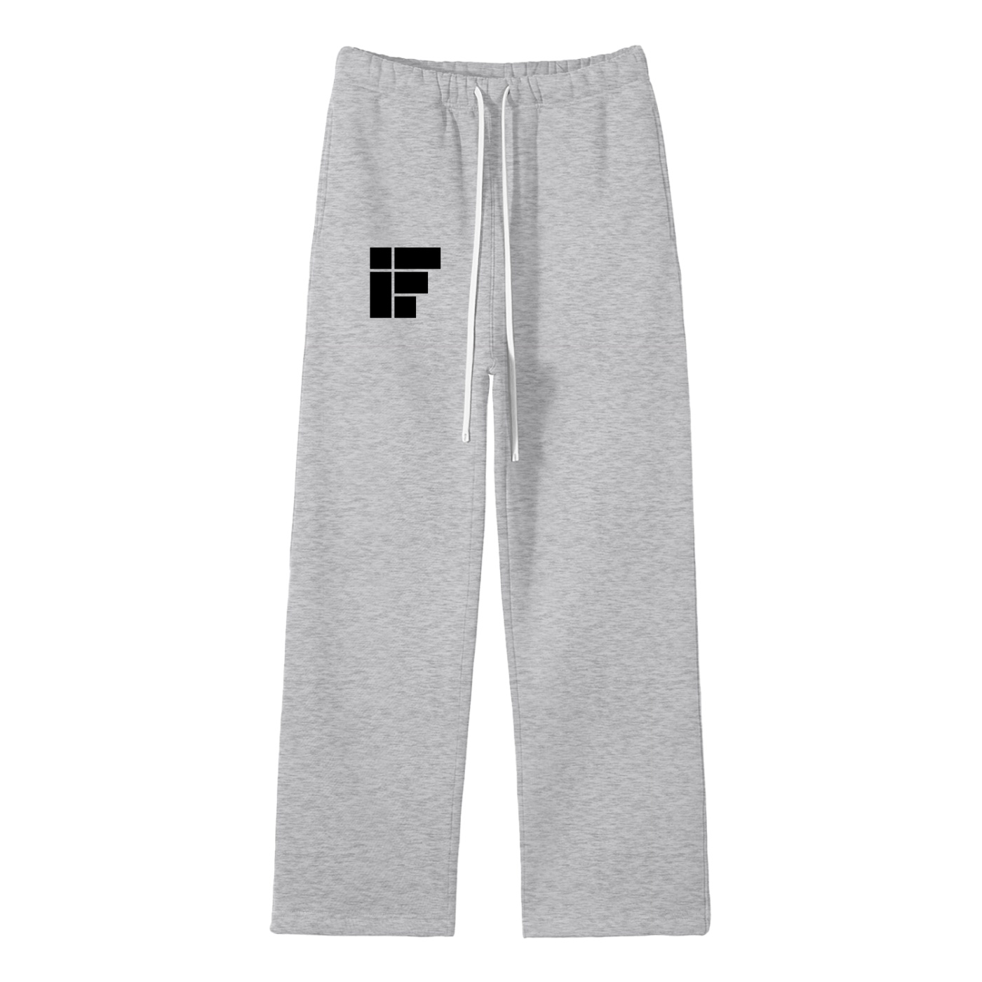 Pantalon polaire à coupe droite noir – IF (Black Design)