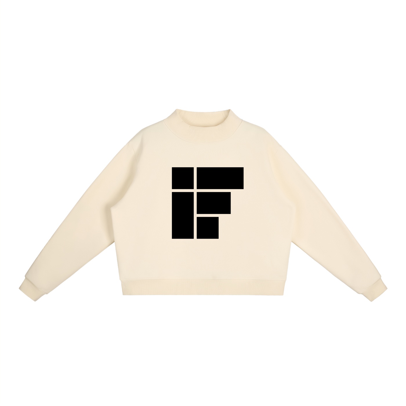 Sweatshirt col montant premium – IF (Black Design)