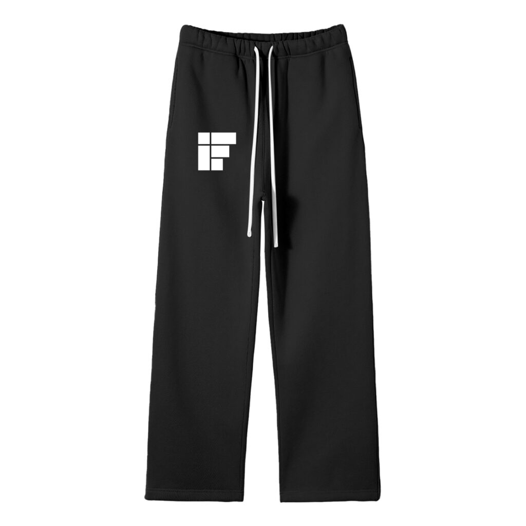 Pantalon polaire à coupe droite noir - IF (White Design)